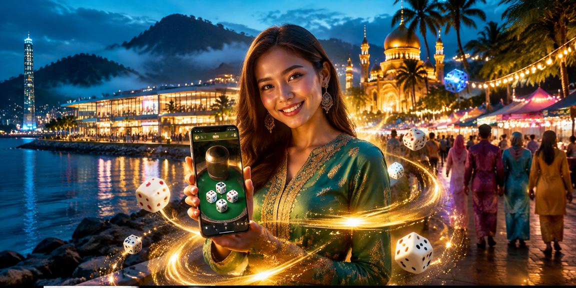 Permainan dadu bertema Hari Raya dari Kuantan dalam kasino 77go
